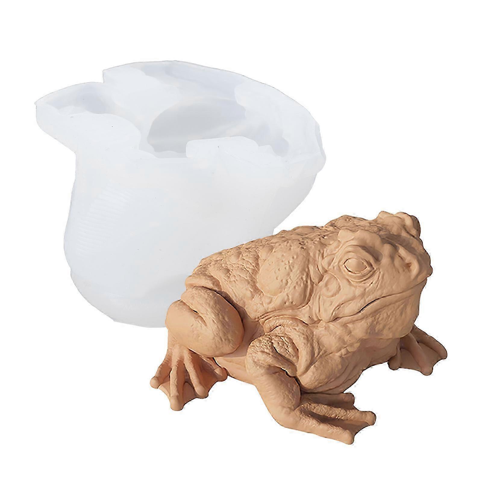 Frog-shaped candle mold, used for making candles, soaps, and chocolates. DIY