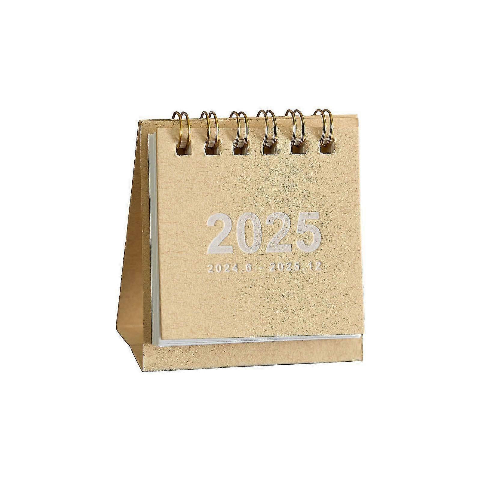 2025 Mini Small Desk Calendar Unprinted Wind Calendar Punch Card Countdown Planner Desktop Small Ornaments