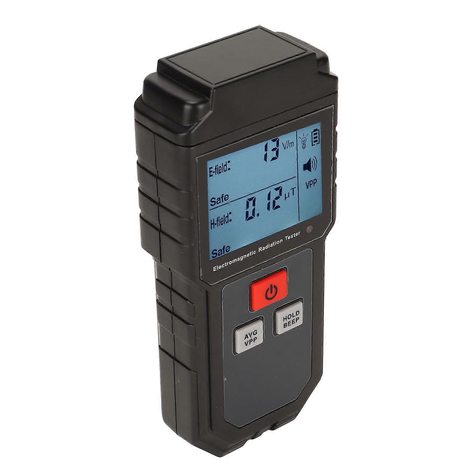EMF Meter for Electromagnetic Field 5HZ to 3500MHz with Digital LCD Screen Handheld Radiation Tester for Ghost Hunting