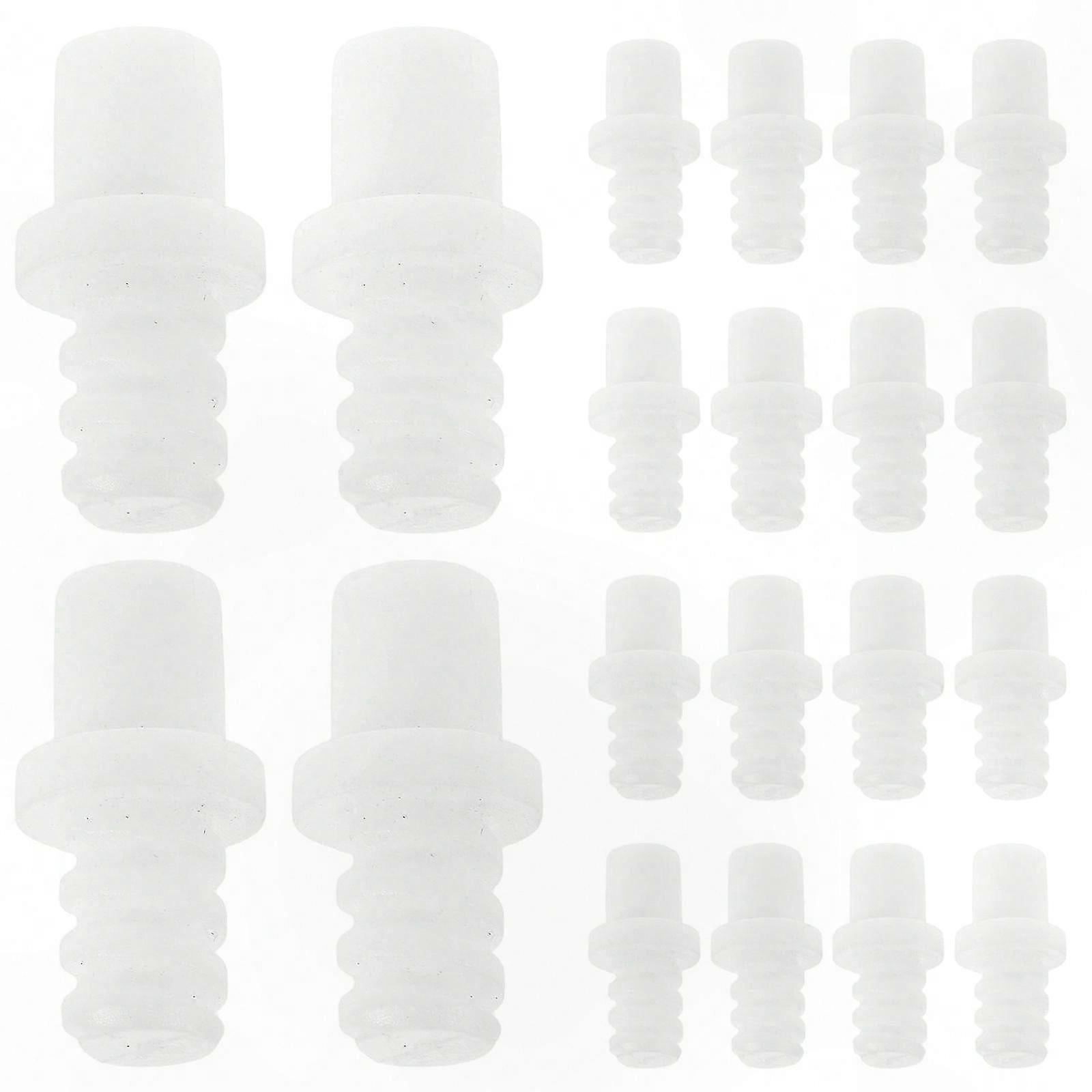 20-Pack Durable Plastic Toilet Brush Handle Connectors for Pole and Head Fixing Accessory Adapter Replacement Part