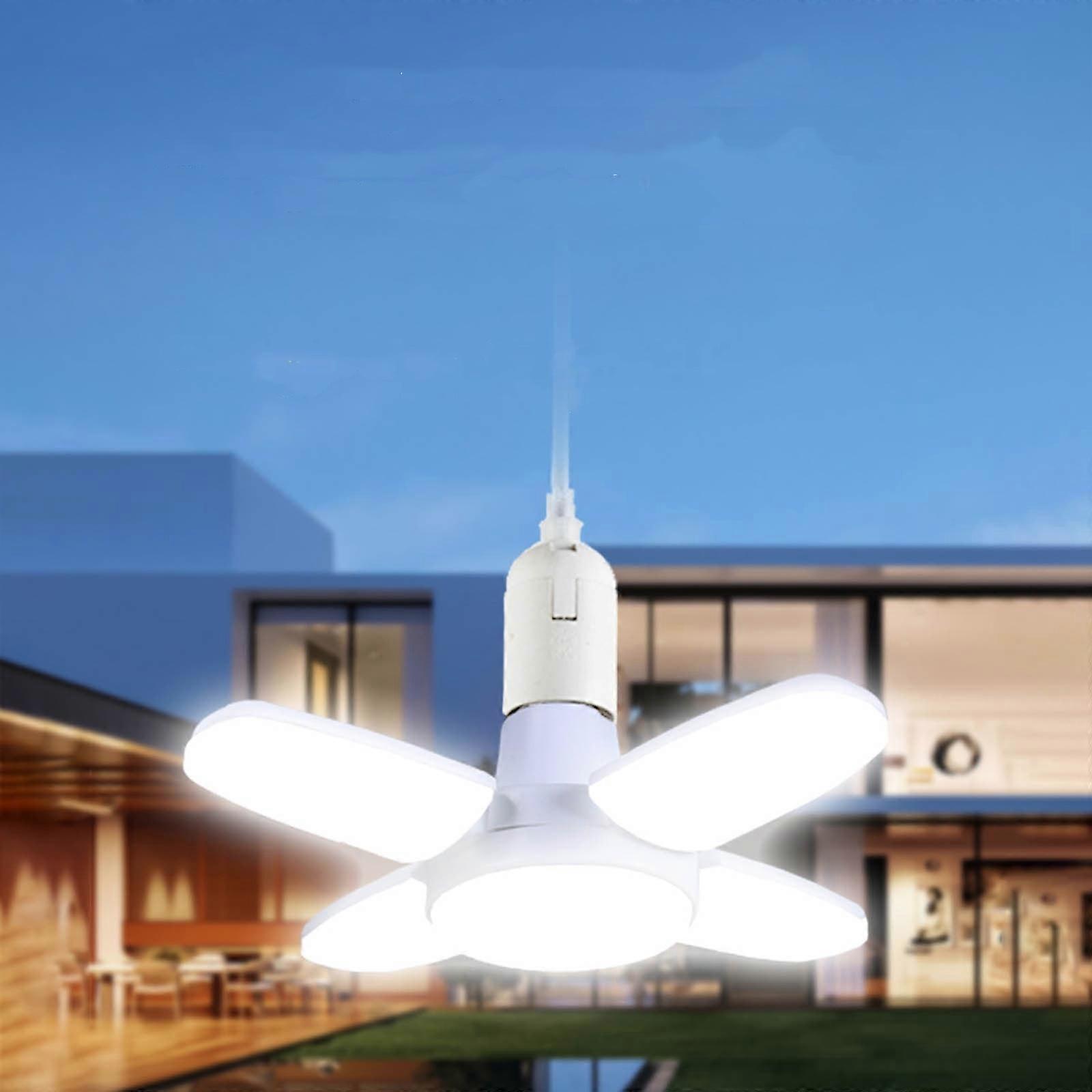 LED Light Bulb 40W, E27 Base, 6500K Daylight, Super Bright, Deformable for Workbench, Porch, Basement