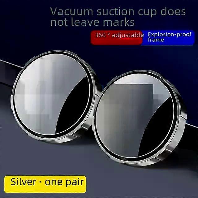 2pcs Car Auxiliary Rearview Mirror Suction Cup Mount 360 Degree Rotation Blind Spot Mirror Car Reversing Mirrors