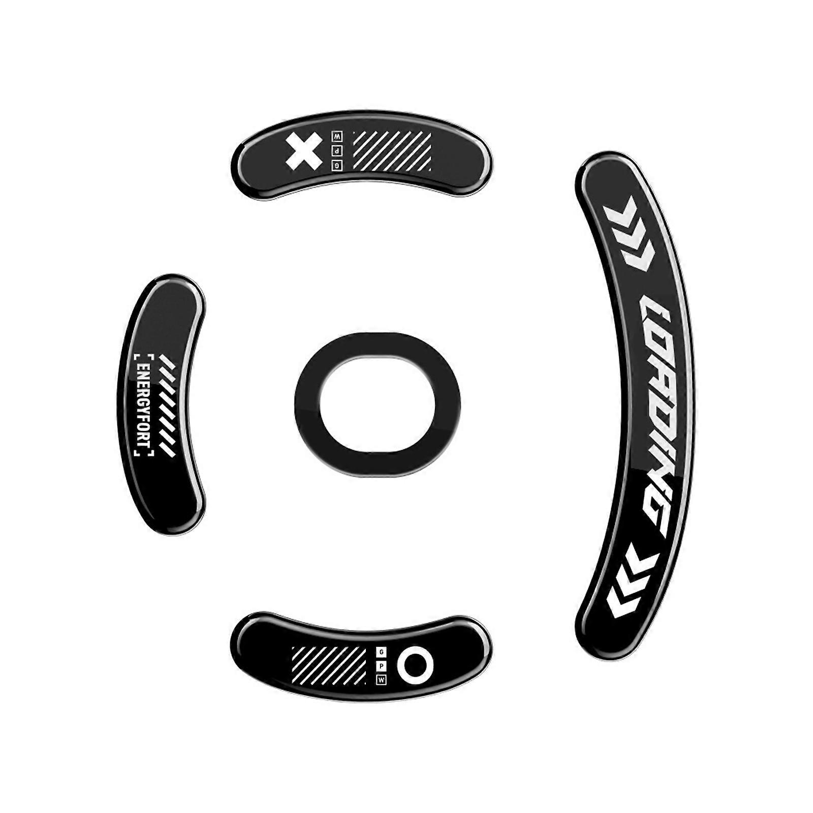 Glass Mouse Feet Game Mouse Skates for GPW1 Improved Accuracy and Comfort  Black