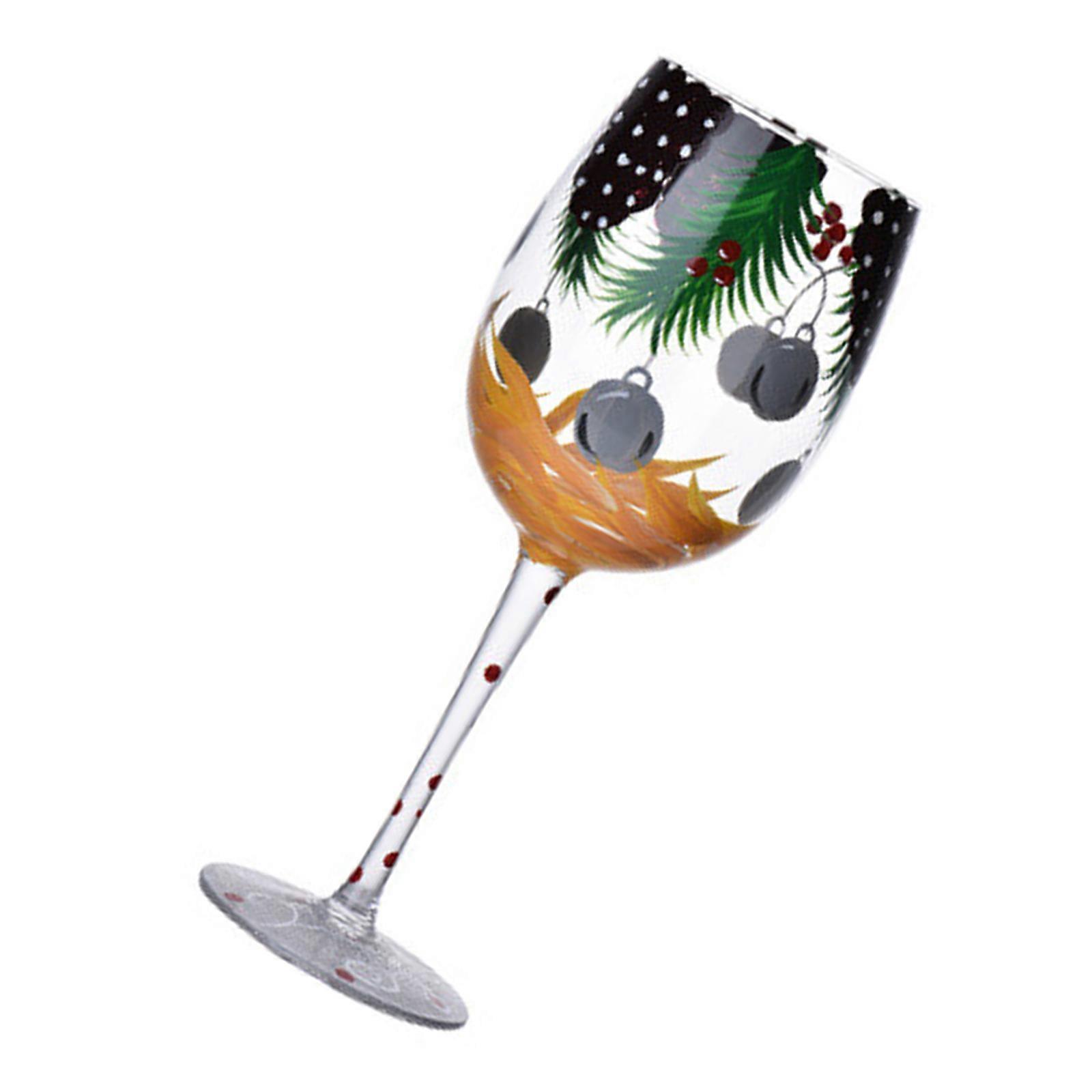 Unikátní vánoční číše na víno pro sváteční stolování a večírky, kelímek na pití nápojů, dekorativní flétna na šampaňské, vícebarevná