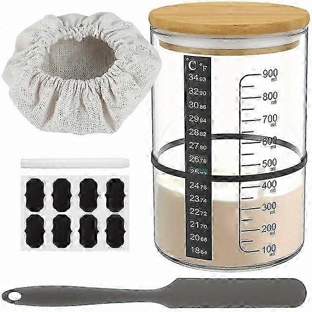 1 Set Sauerteig-Starterglas-Kit, Sauerteig-Starterbehälter