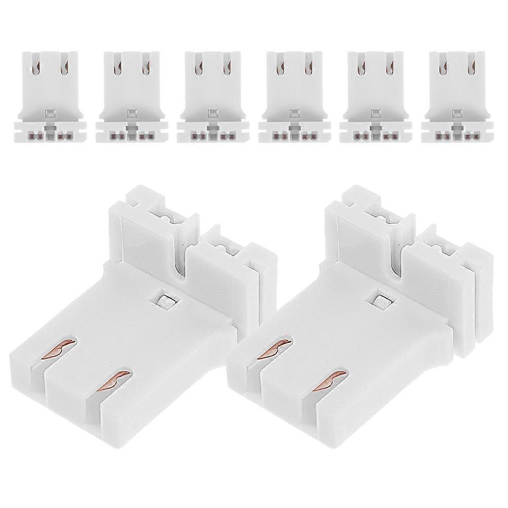 Fluorescent Light Socket U Shaped Lamp Holder for Home Use 8Pcs Set