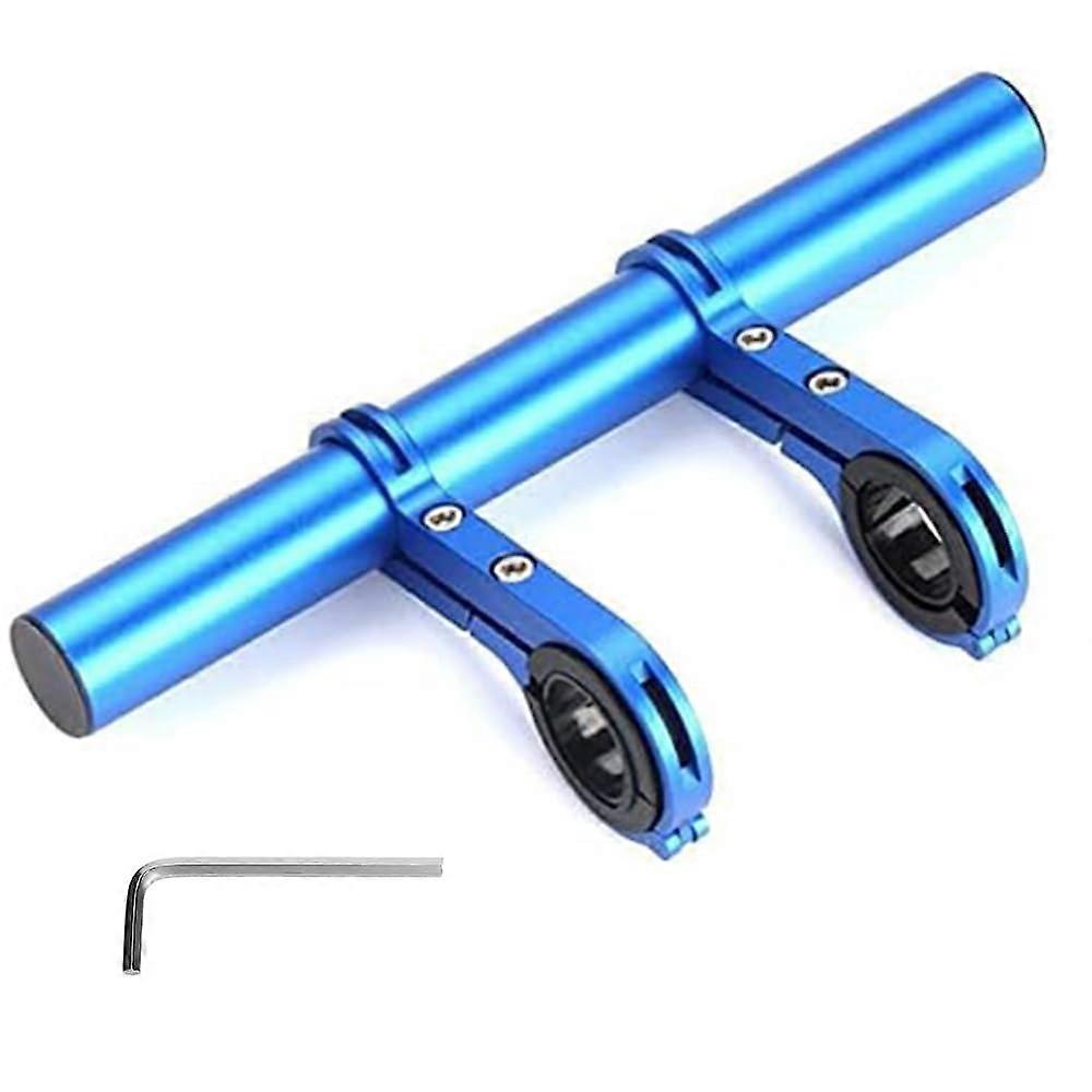 Bike Handlebar Extender 20cm Aluminum Alloy with Expanded Mounting Space for Lights and Phone