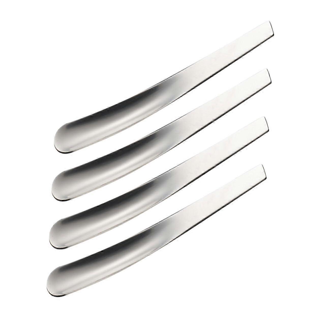 4pcs Small Stainless Steel Coffee Spoons Kitchen Utensils for Multipurpose Dining and Cooking