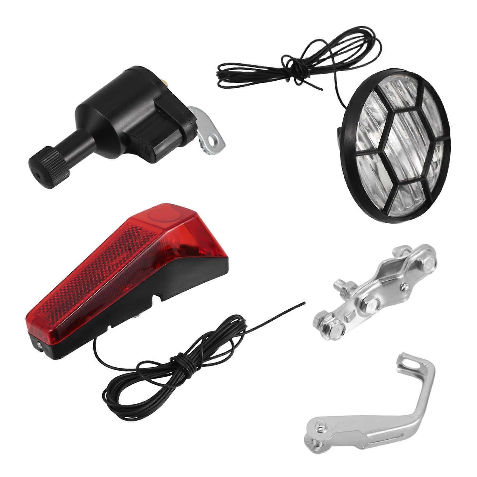 Rechargeable LED Bike Light Set with Front and Rear Lamps, Turn Signals, Weatherproof for Night Riding