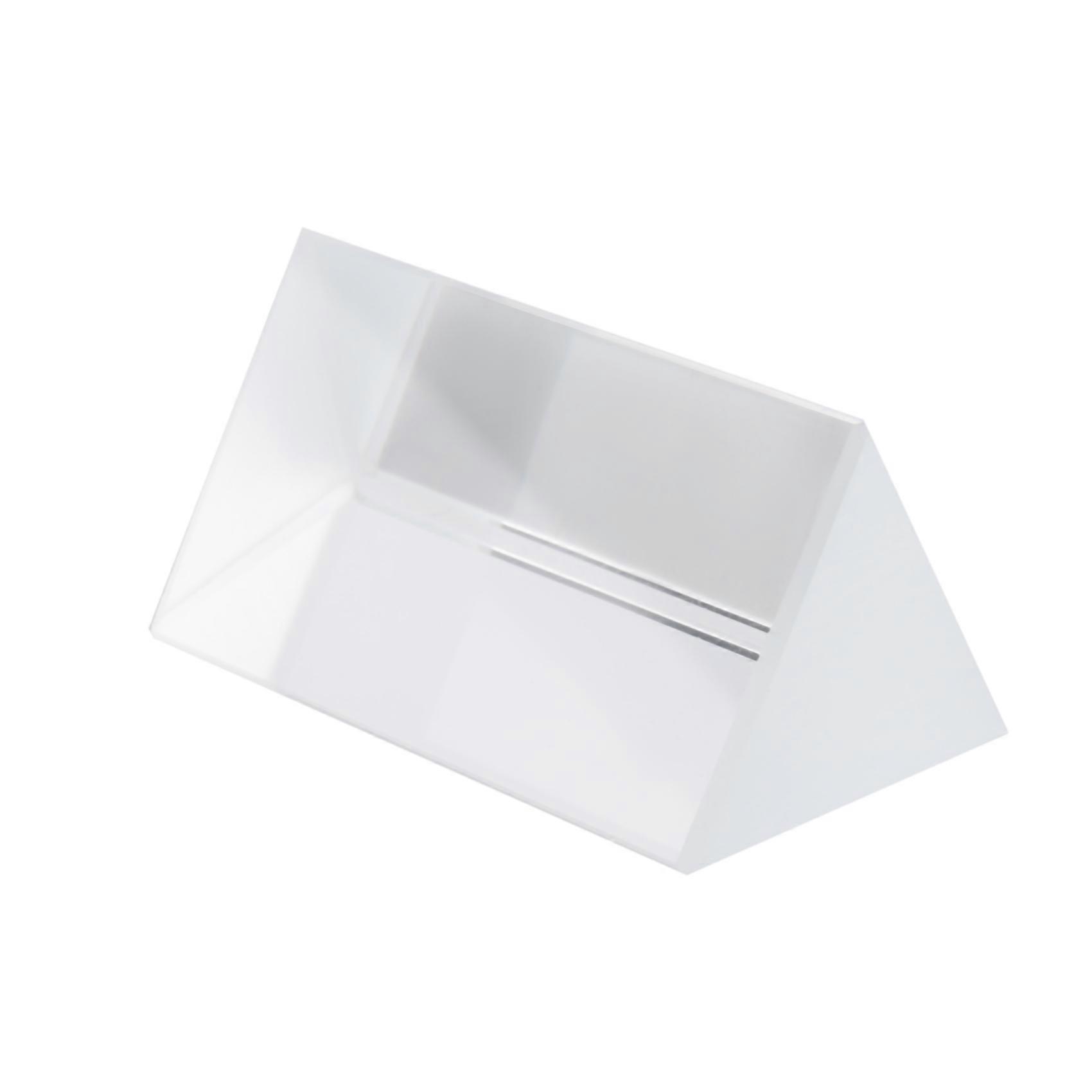 4Pcs Clear Triangular Prism for Rainbow Lights Crystal Optical Prisms Glass Physics Teaching Refracted Light Spectrum