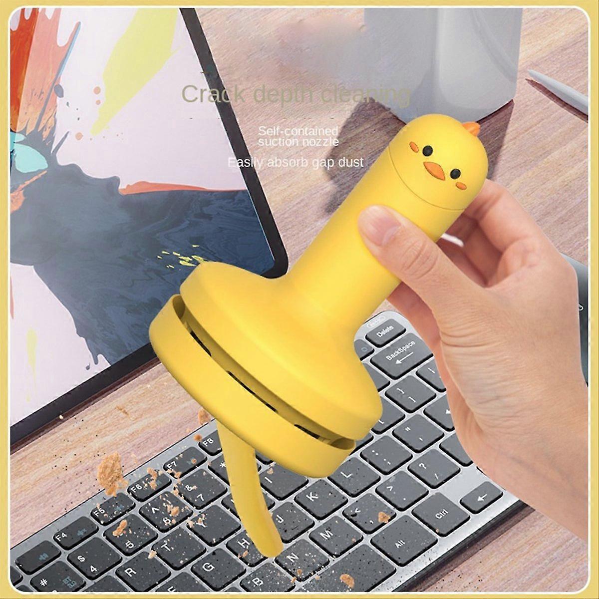 Mini Desktop Vacuum Cleaner with Usb Rechargeable Cleaning Brush B