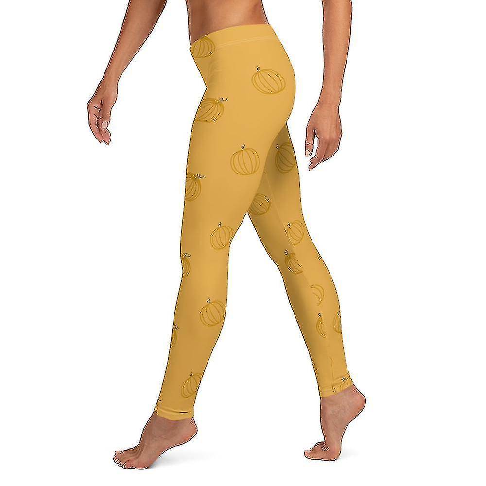 Sømløs gresskar leggings
