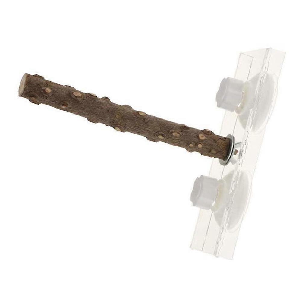 Crafted Bird Stand Portable Parrot Stand for Chewing 2Pcs