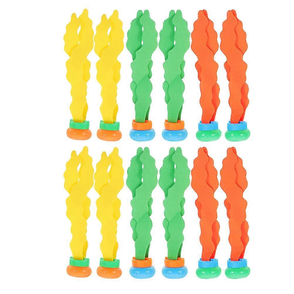 Assorted Color Pool Diving Toys for Kids with 12Pcs Underwater Set
