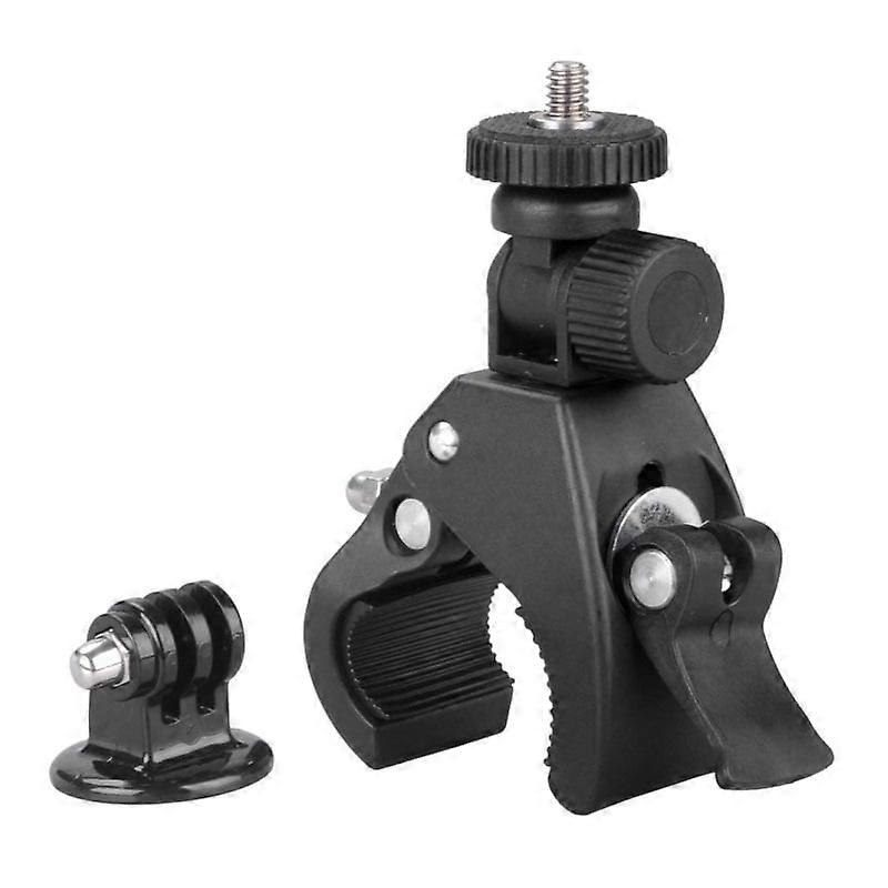 JANDEL Bicycle Camera Handlebar Mount Holder, Bike Clamp Bracket with 360° Rotation Tripod Screw, compatible with Hero5/4/3+/3/2/1, A3
