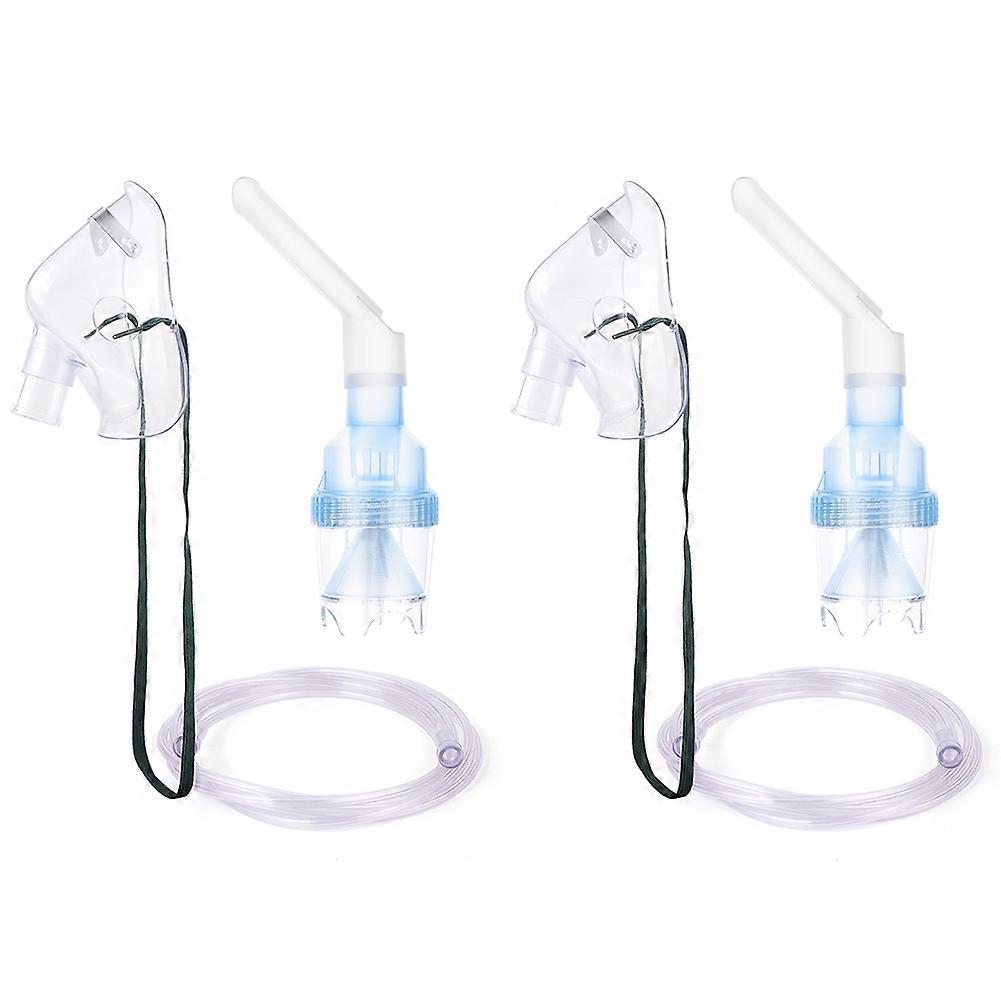 2set Comprehensive Nebulizer Replacement Kit for Adults and Children, Includes Masks, Tubes, and More