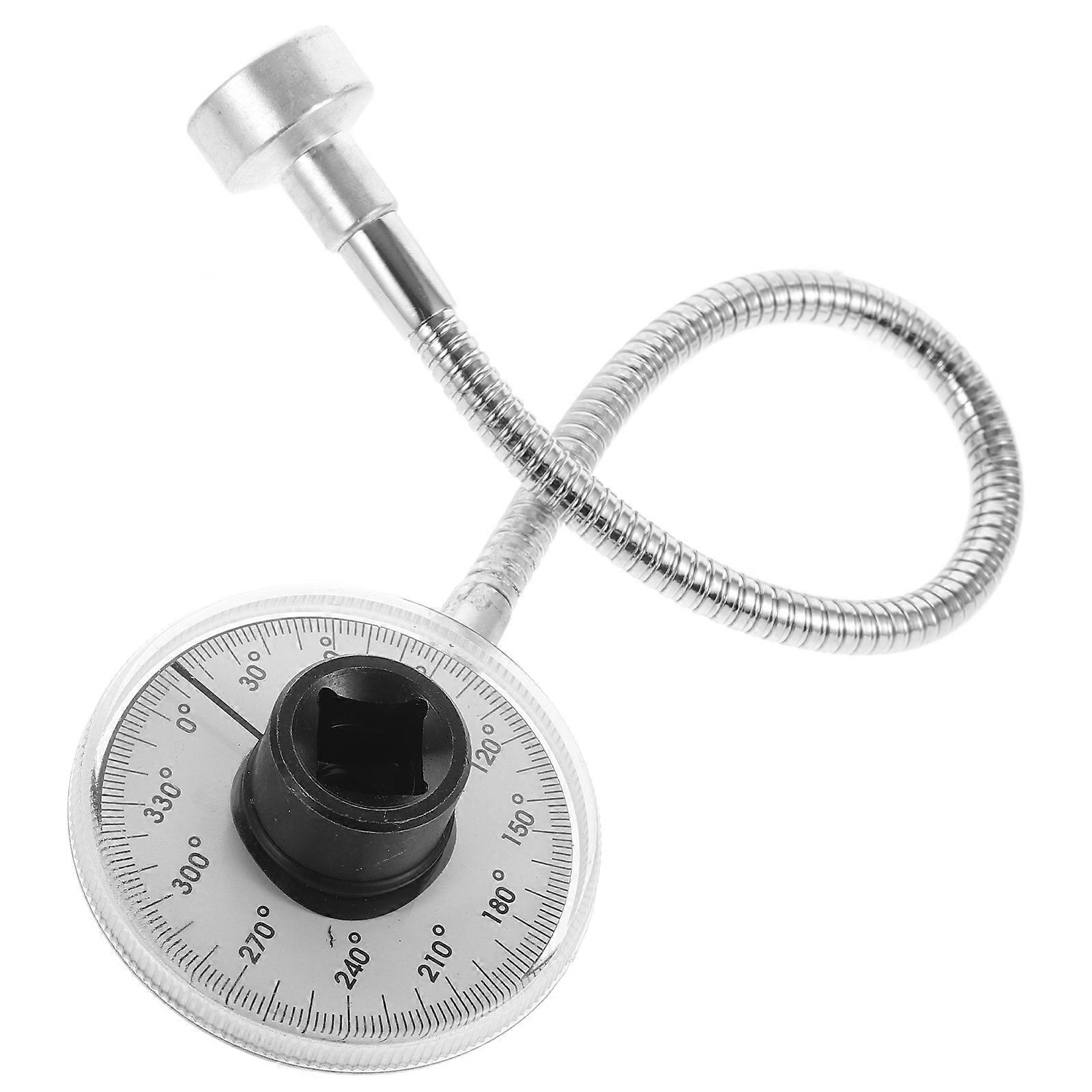 Silver Torque Angle Gauge Torque Wrench Tool for Car Repair Tasks