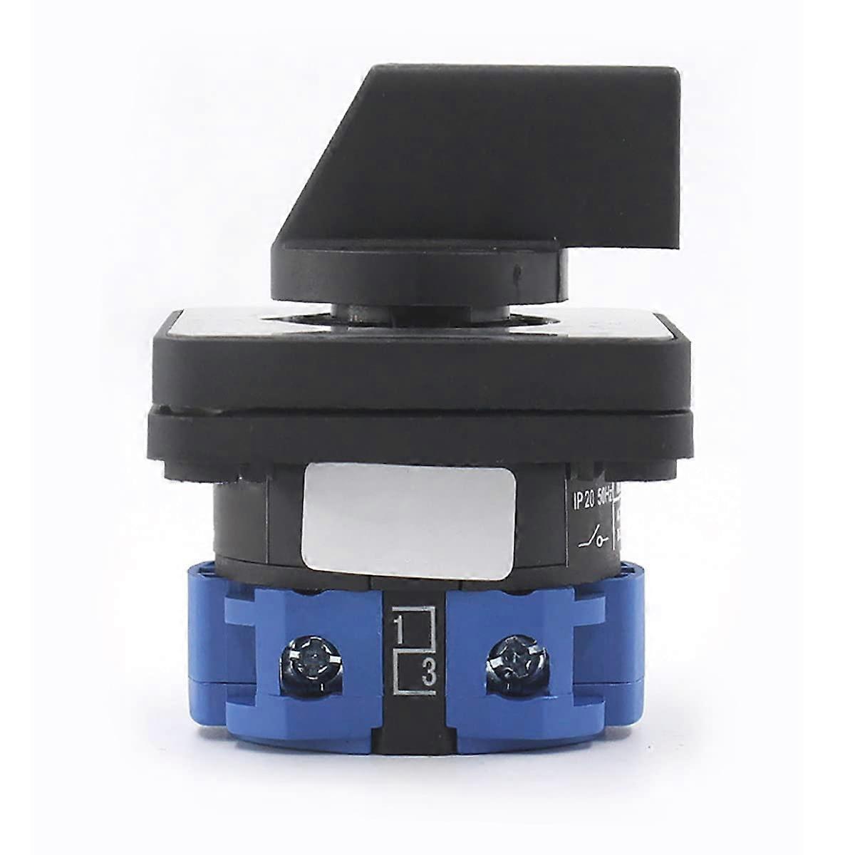 Rotary Cam Switch LW2620 220V 20A 3 Position Selector for Motor Control 4 Terminals