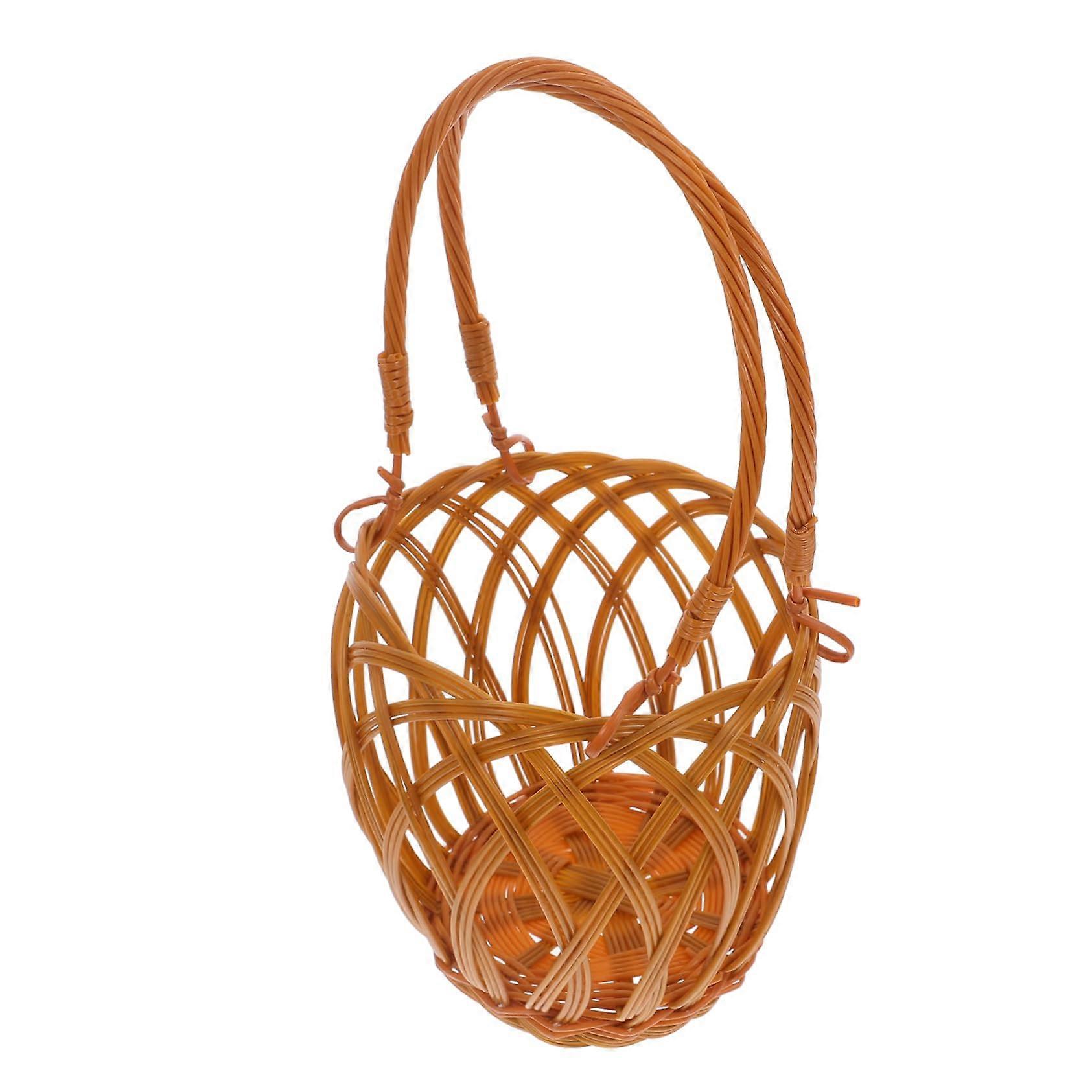 Durable Woven Plastic Wine Basket with Elegant Display Design for Home Storage and Heavy Duty Transport