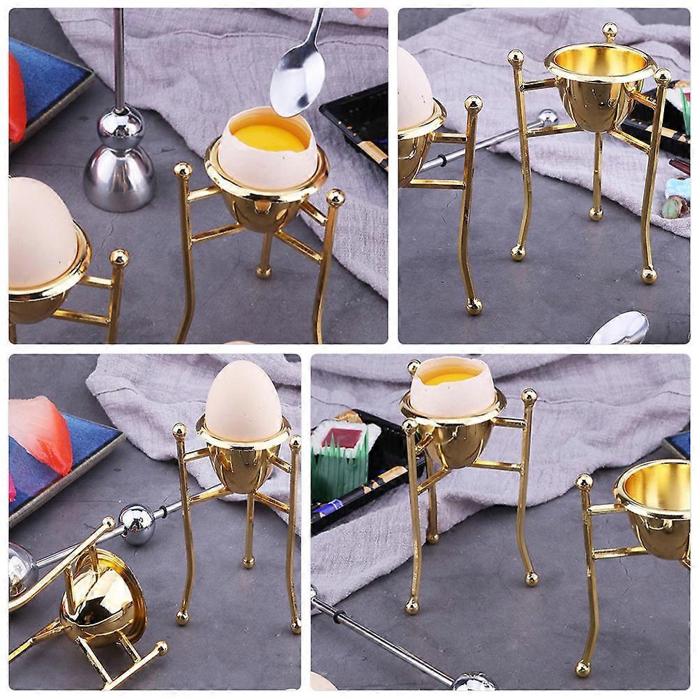 Golden Copper Egg Holder for Storage Use 1Pcs Triangle Egg Stand