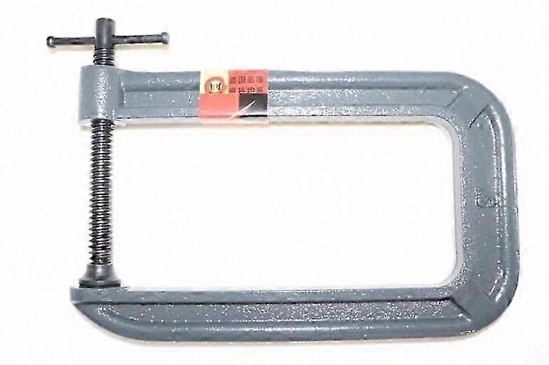 Grampo em U de aço fundido resistente para trabalhos em madeira e fixação.