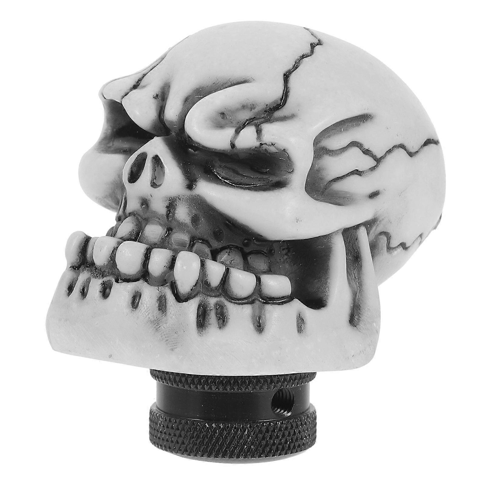 Automatic Shift Knob Gear Shift Knob Resin Skull Shape for Car Use