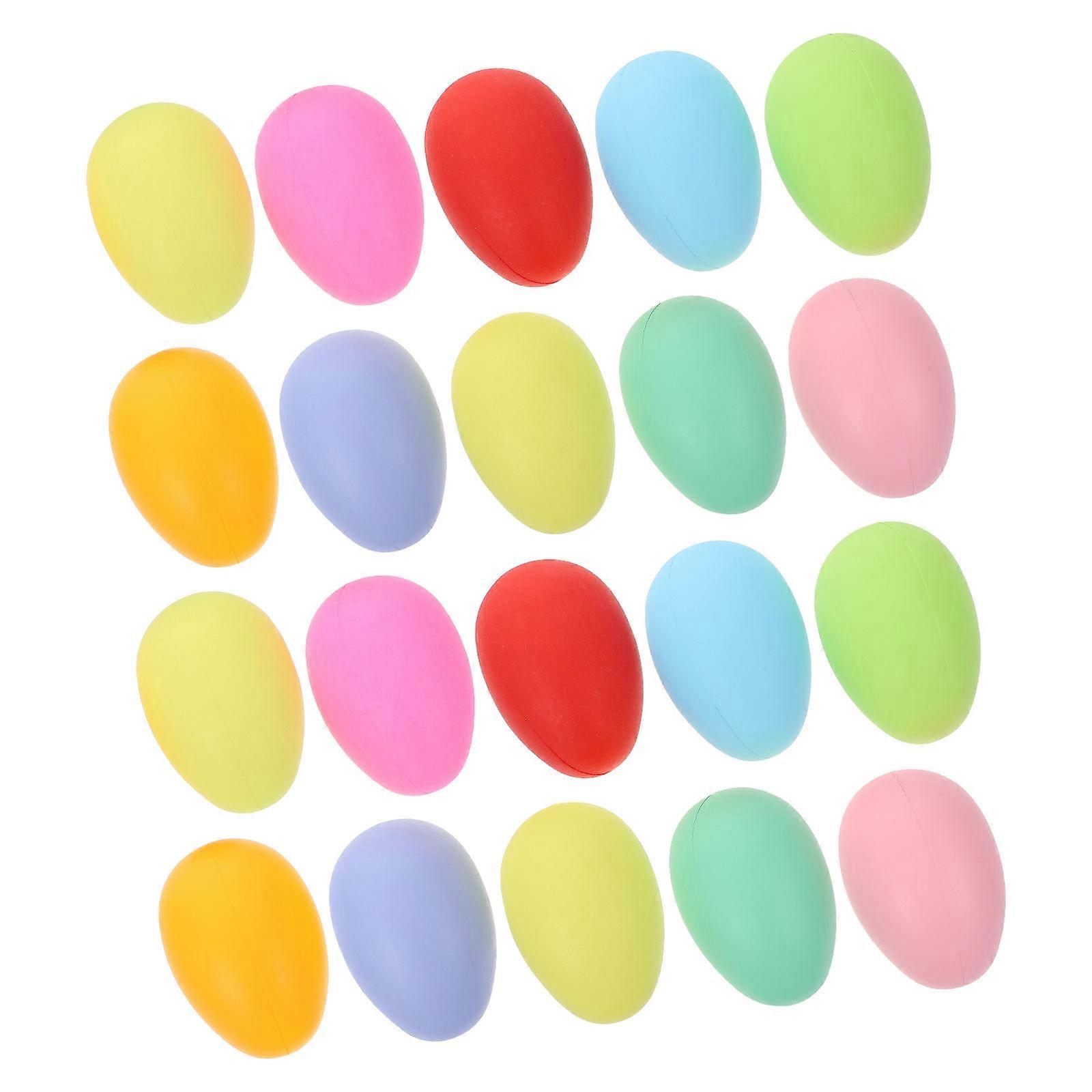 Easter Unpainted Egg Plastic DIY Decoration for Home 50Pcs Pack