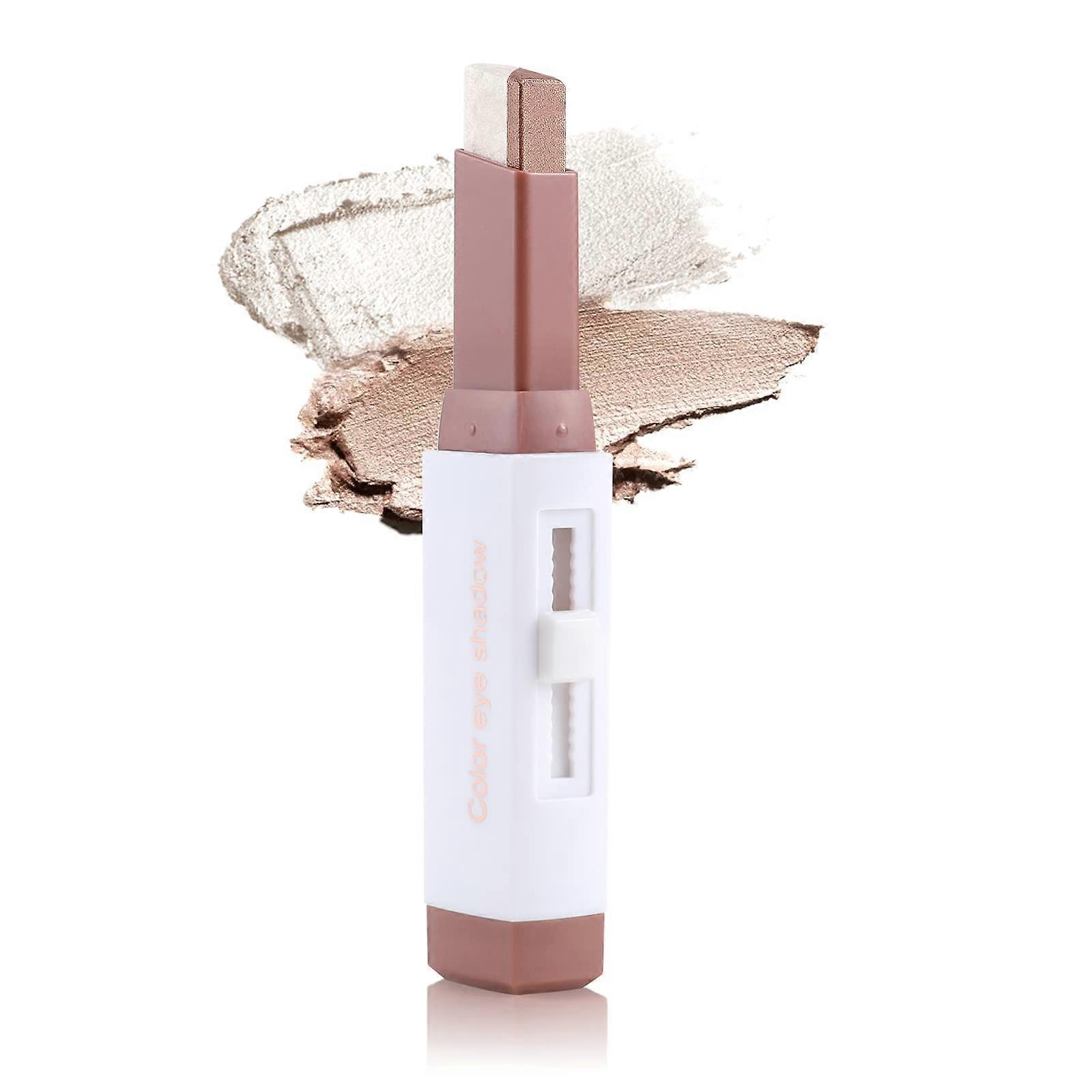 2 in 1 Waterproof Glitter Eyeshadow Stick Shimmer Gradient Long Lasting Smudge Proof Pen