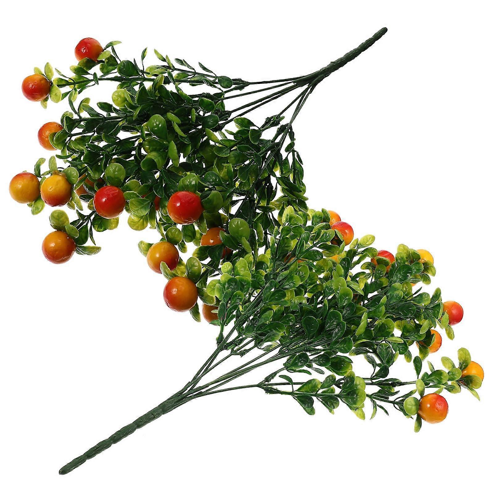 Artificial Fruit Branches with Realistic Orange Design for Kitchen and Dining Table Home Décor