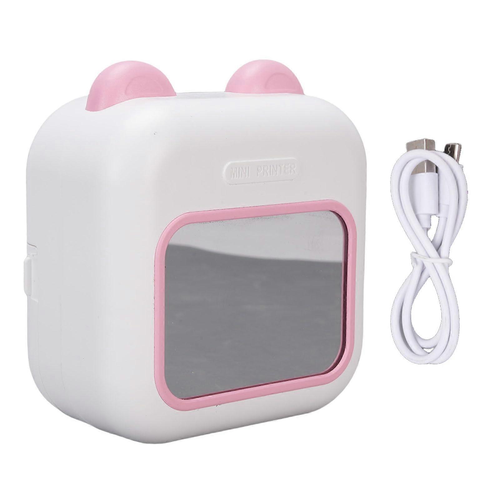 Portable Mini Printer with Inkless Thermal Printing for Smartphone Journaling and Creative Stickers