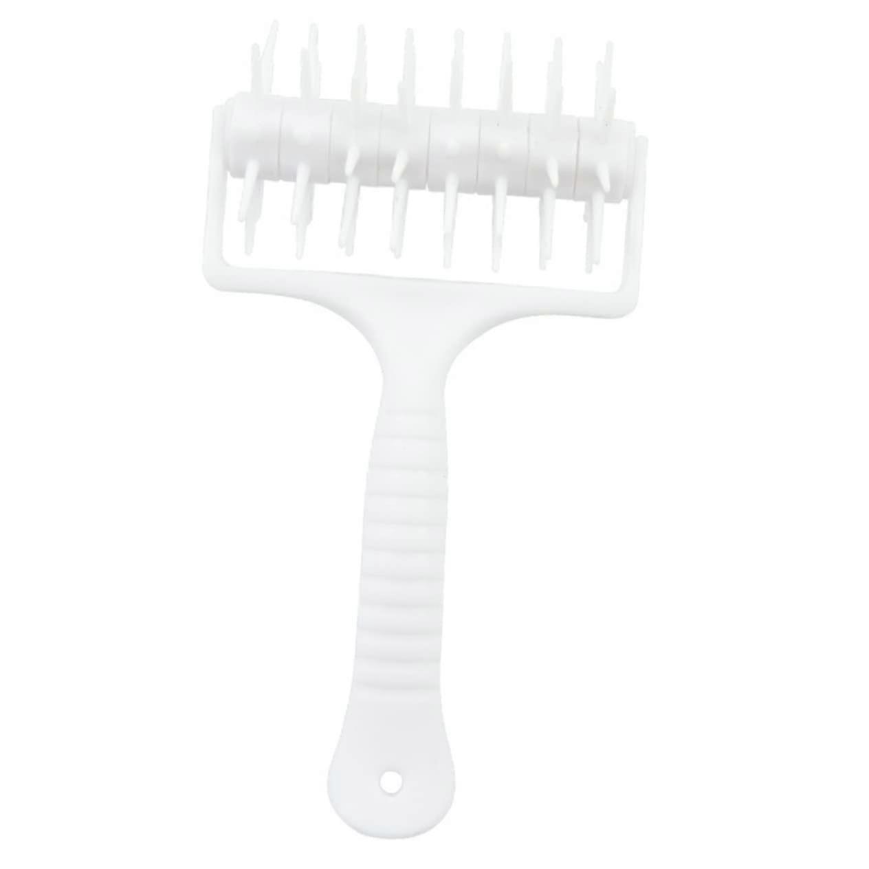 Dough Docker Pizza Crust Roller with Evenly Spaced Needle Rollers for Bread and Pastry Baking