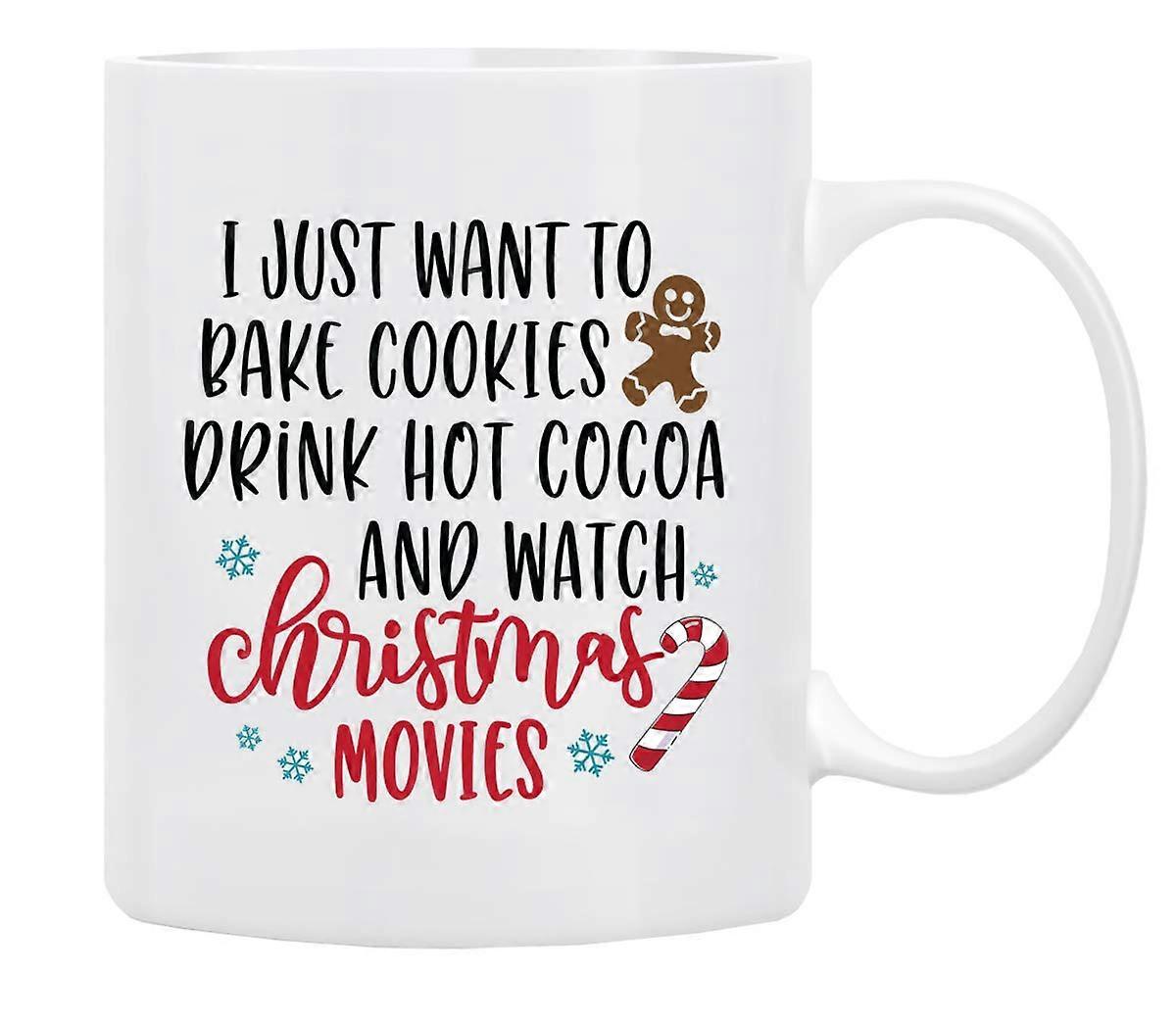 Christmas Coffee Mug 11oz Festive Holiday Design with Decorative Gift Box Ceramic Cup