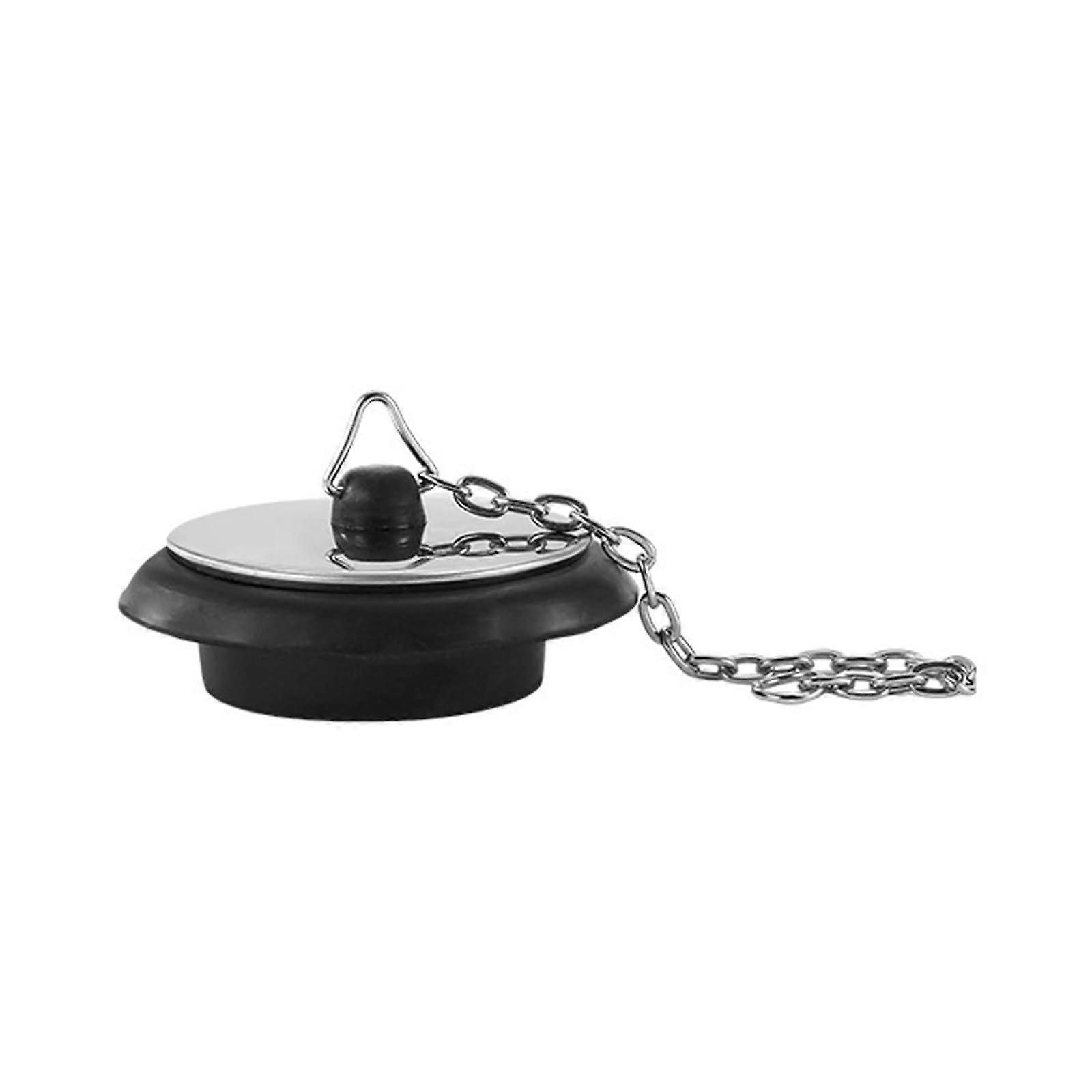 Rubber Sink Stopper with Hook LeakProof Universal Fit for Kitchen and Bathtub Drain Plug