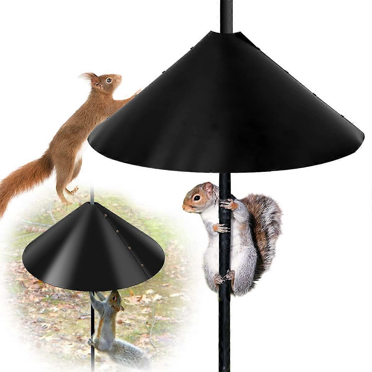 Wrap Around Squirrel Baffle 18 Inch for Bird Feeder Pole, AntiClimb WeatherResistant Guard