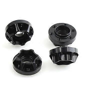4PCS 12mm Metal RC Crawler Wheel Hex Hub for 1/10 Axial SCX10 Car 1.9 2.2 Rims Black