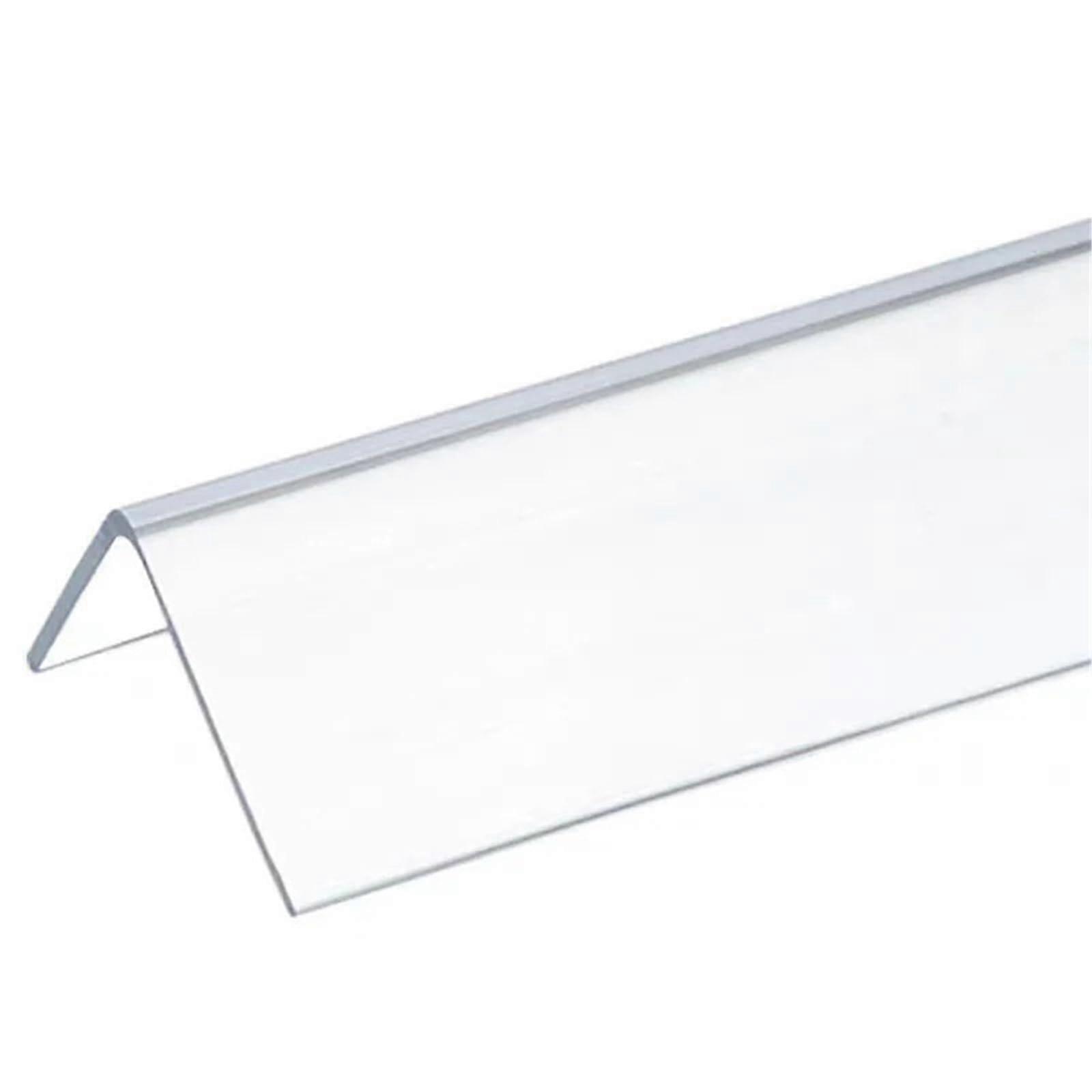 Transparent Acrylic Corner Protector Strip 49cm Right Angle Wall Guard PMMA Edge Protection 2pcs
