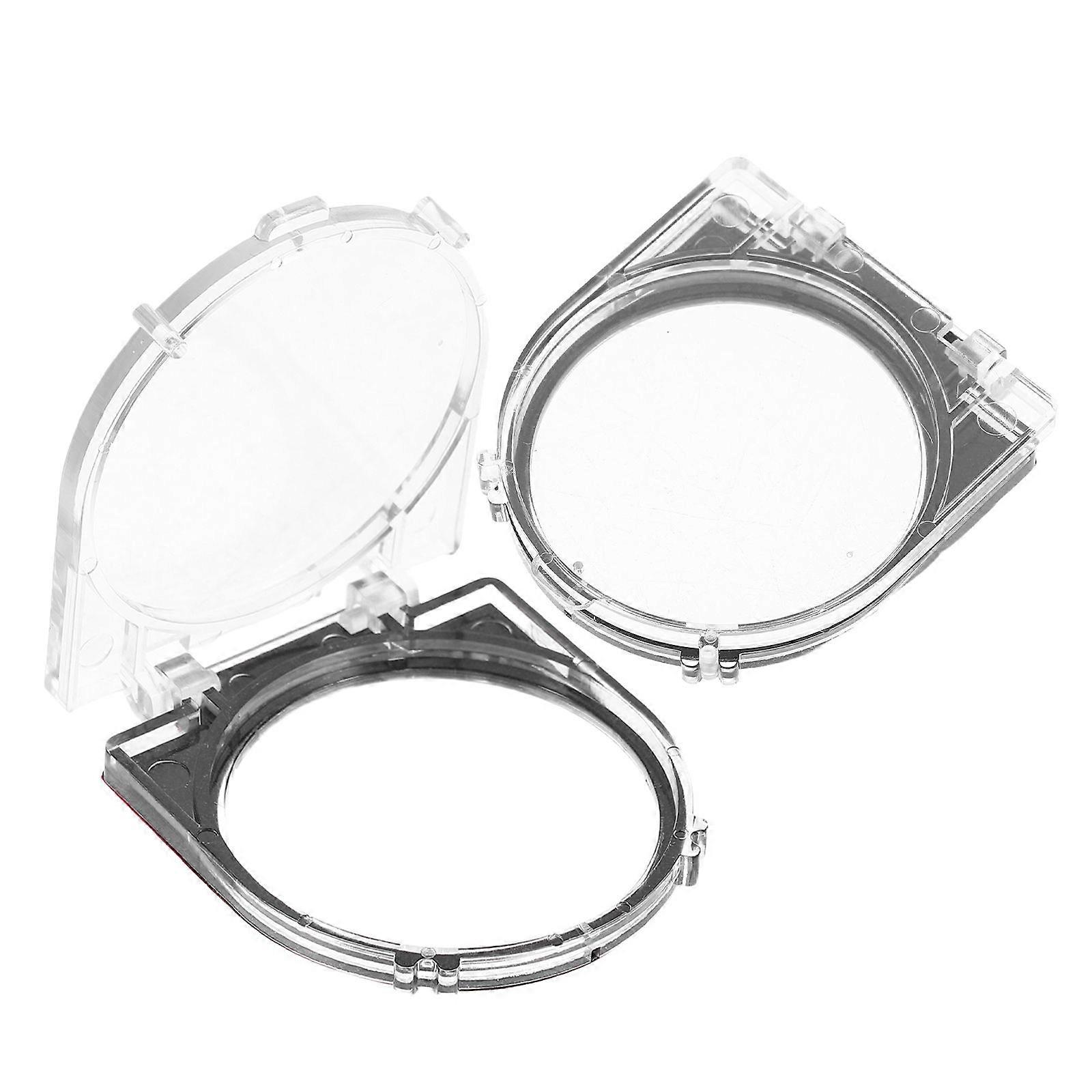 2Pcs Elevator Power Button Cover - 41mm Dustproof Safety Push Button Switch Cover Protector for PC Computer Dishwasher Washing Machine