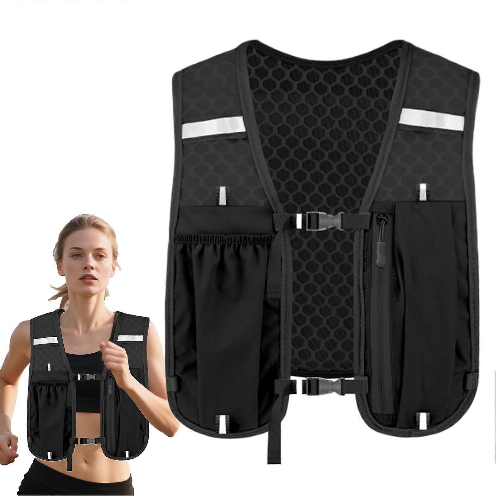 Women's Trail Running Hydration Vest with Lightweight Breathable Fabric and Secure MultiPocket Storage