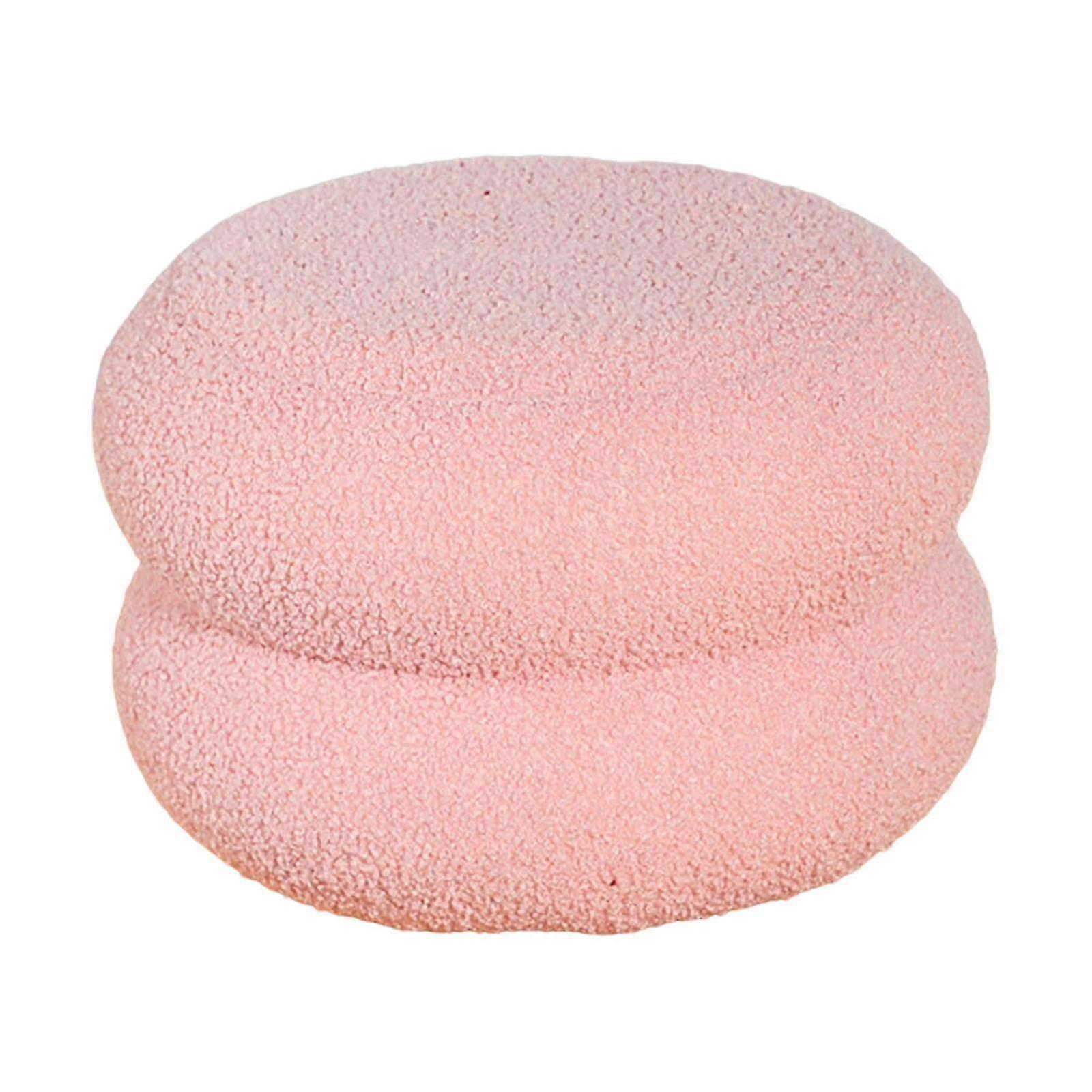 Round footstool, double circle design, 30x30x23cm, shoe changing stool