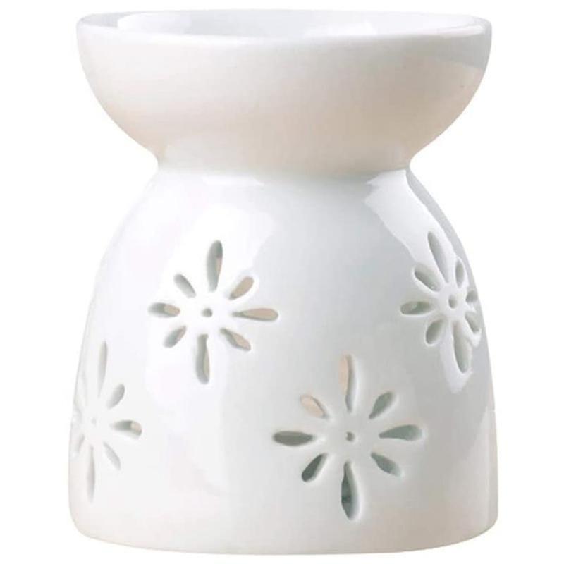 Ceramic Diffuser Candle Burner Ceramic Burning Essential Oils Diffusers Aromatic Lamp -Flower