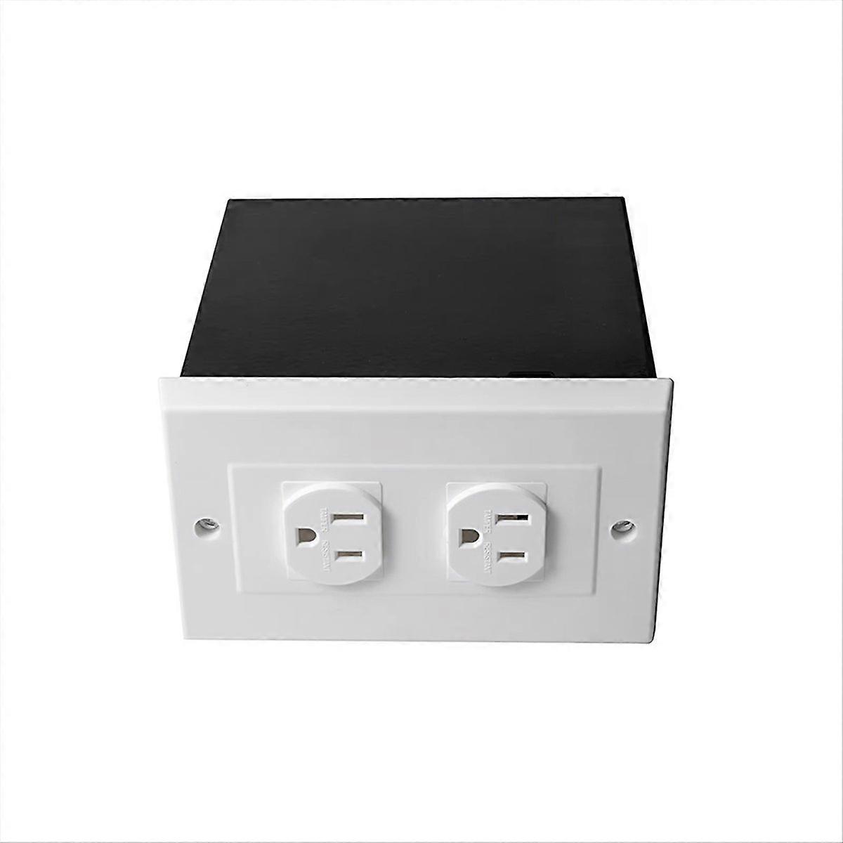 Imitation Double US Plug Wall Safe Hidden Security Stash Box