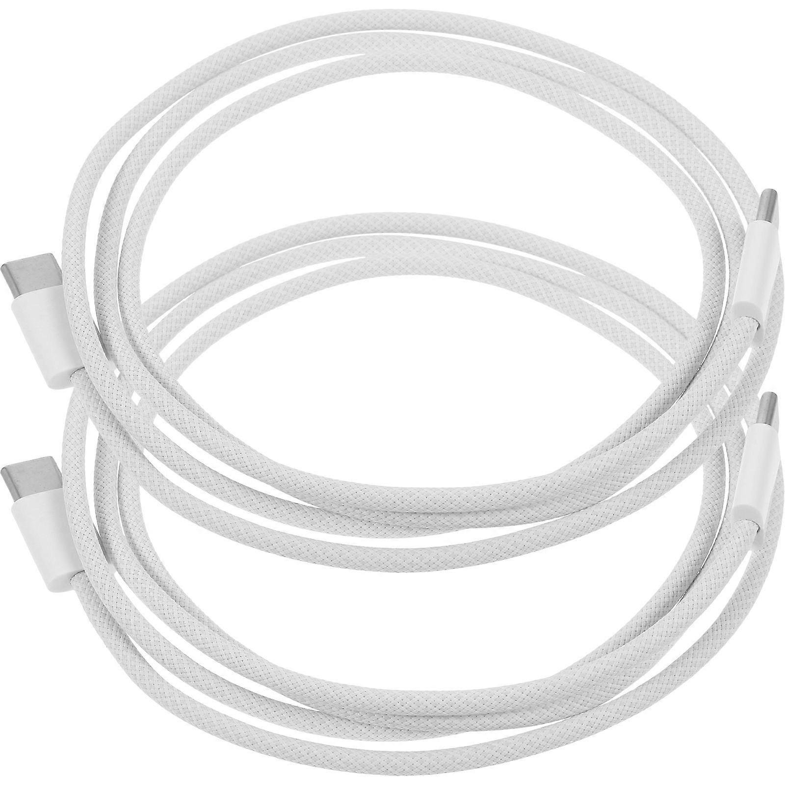 Nylon Head Data Cable USB Cable for Phone 2Pcs Type-C Charging Cord