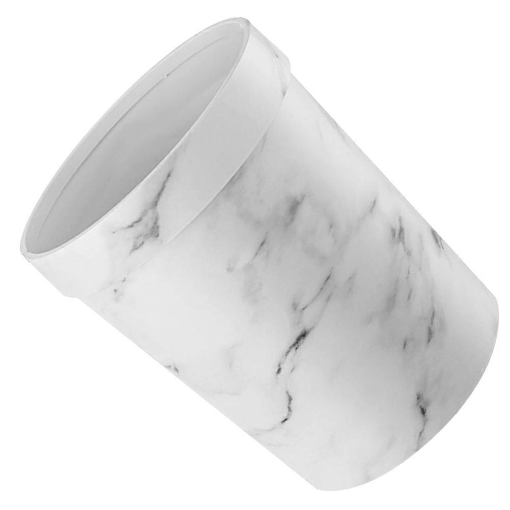 Plastic Garbage Can for Storage 1Pcs Pressure Ring Trash Bin White Color