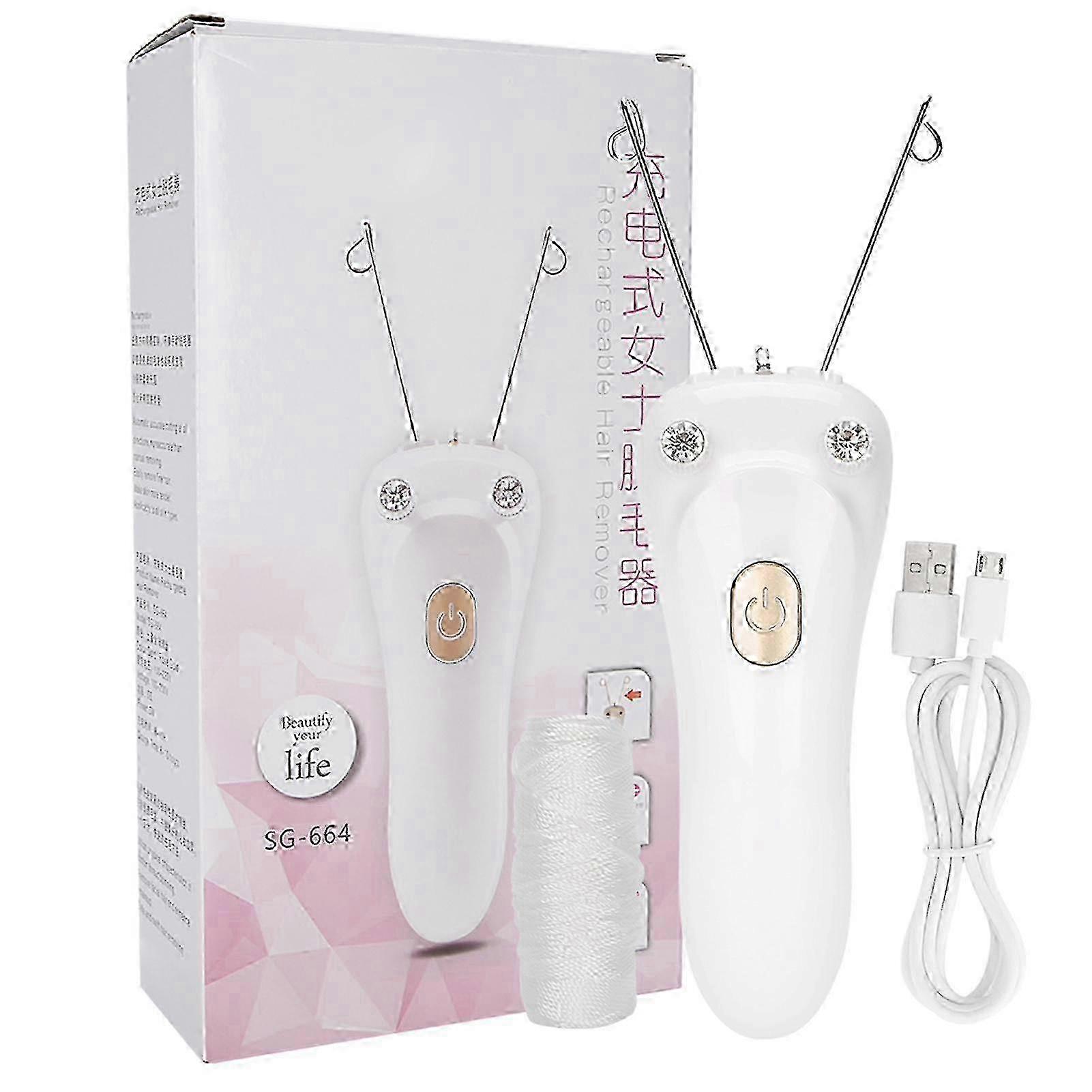 Electric Threading Epilator Hair Remover USB Charging Cotton Thread Epilator (Host Cotton Thread USB