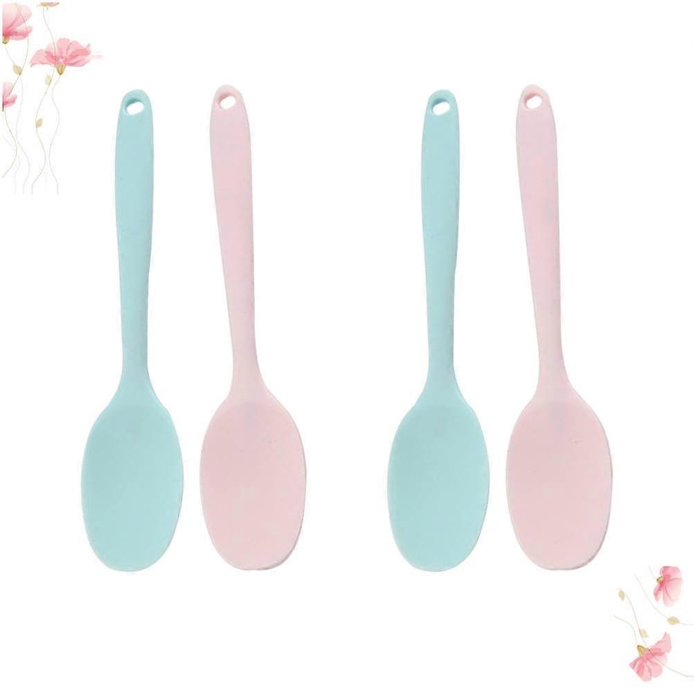 4-Piece Assorted Color Serving Scoop Set Creative Flatware for Kitchen and Dining