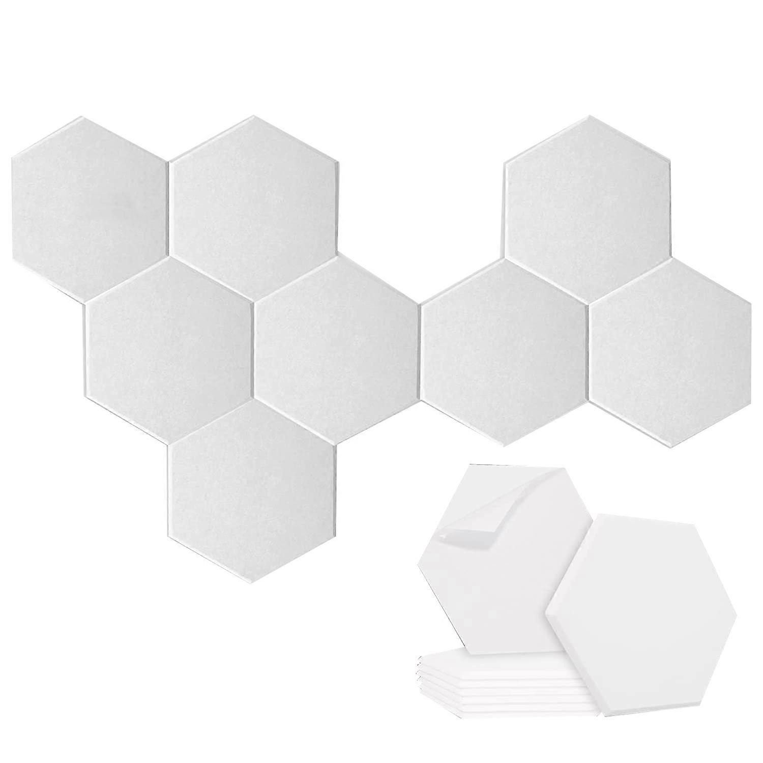 8 Pack -Adhesive Hexagonal Acoustic Panel,Sound Absorbing Panel for Studios/Recording Studios/Offic