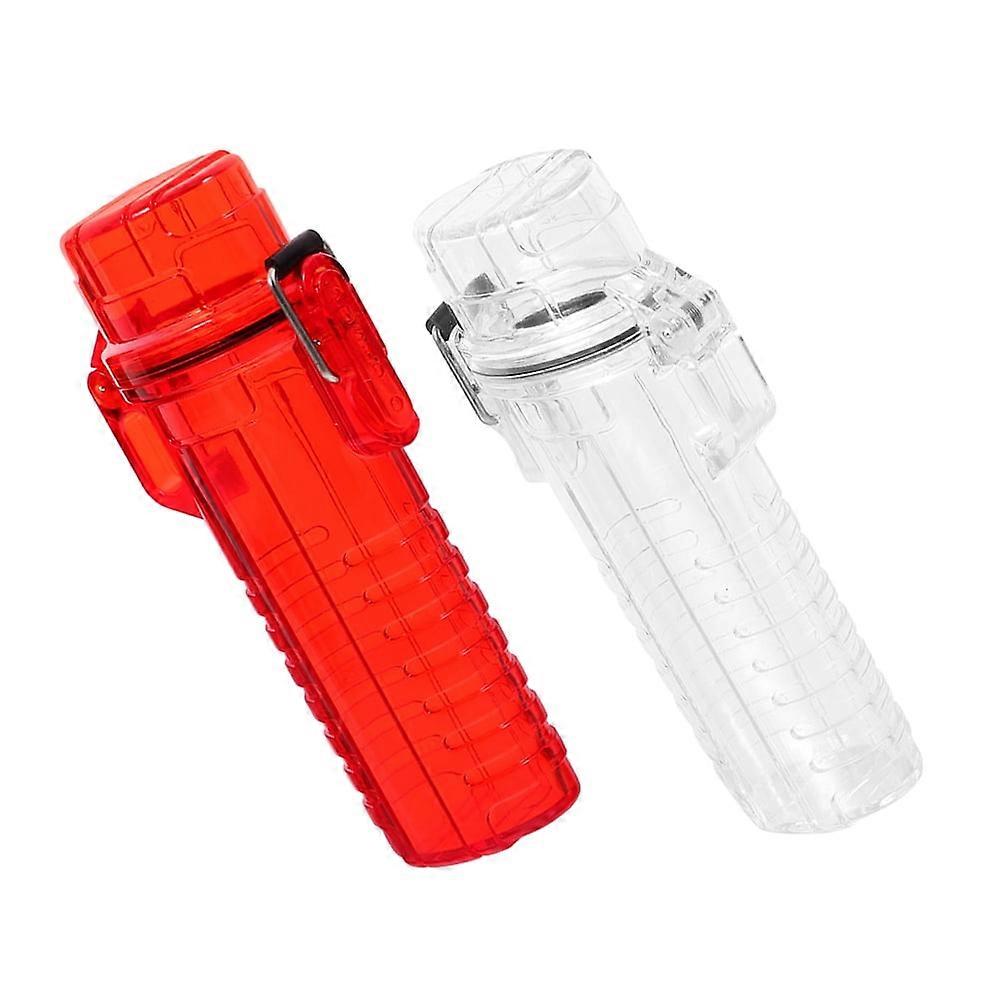 Lighter Case Cover Holder Clear 2Pcs
