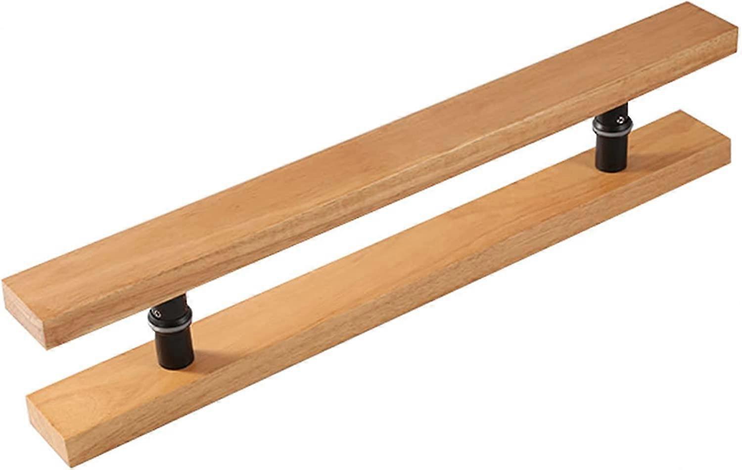 80cm Solid Wood H Shape Barn Door Handle Pull for Interior Exterior Entry and Hall