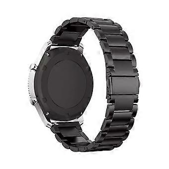 Watch Band for Garmin Venu Black Stainless Steel Replacement Strap for Vivoactive 3 4 4S Durable Secure Fit
