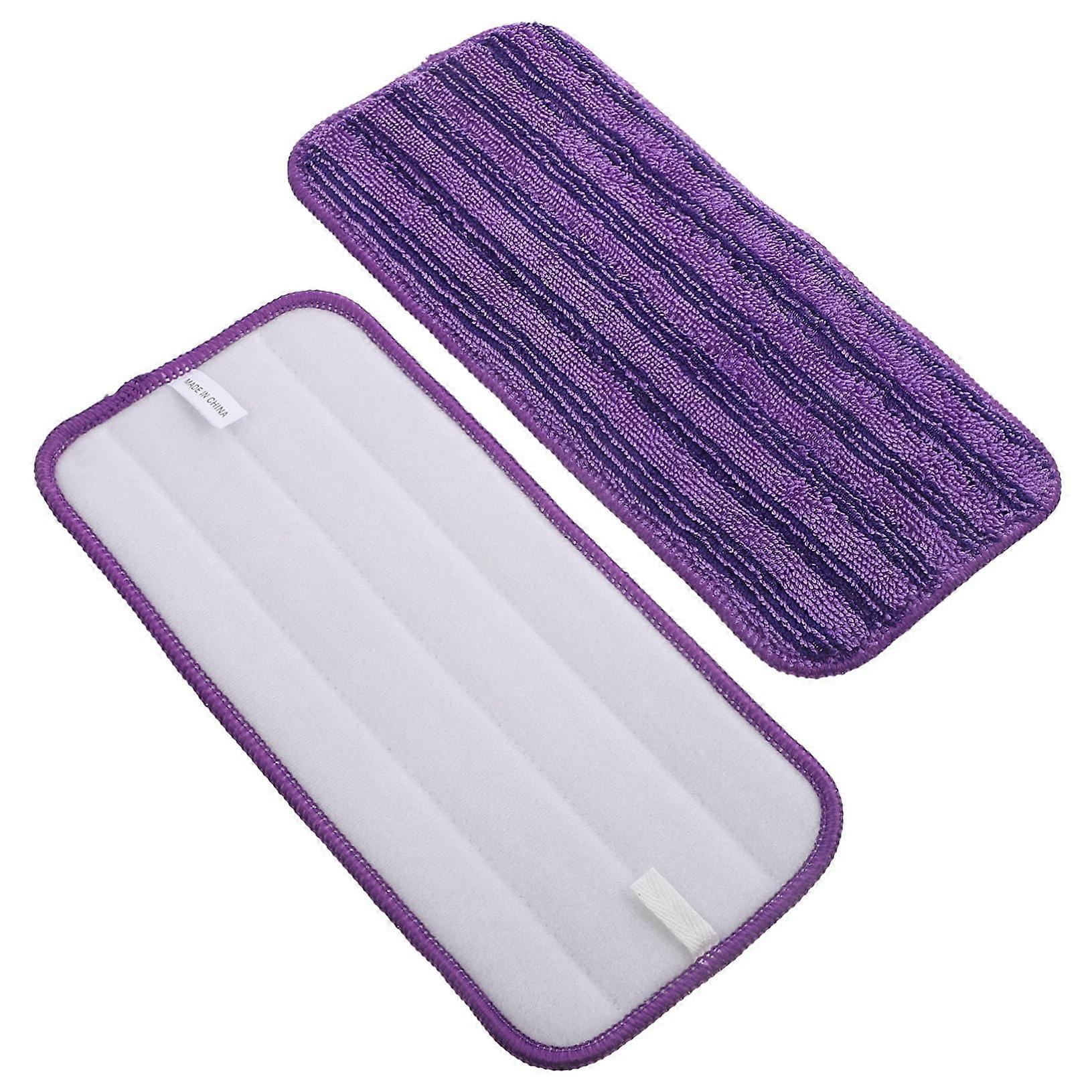 2pcs Super Absorbent Mop Pad Refills for Wet Mopping, Durable Reusable Microfiber Pads for Flat Mop